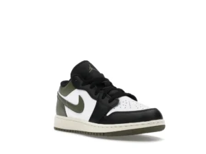 Jordan 1 Low Black Toe Medium Olive (GS) - photo 2- Jersey4u