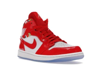 Jordan 1 Mid Barcelona Sweater Red Patent - photo 2- Jersey4u