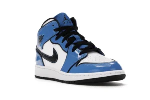 Jordan 1 Mid Signal Blue (GS) - photo 2- Jersey4u