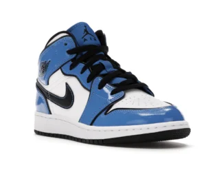 Jordan 1 Mid Signal Blue (GS) - photo 2- Jersey4u