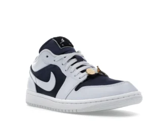 Jordan 1 Low SE Football Grey White Gym Red Midnight Navy (Women's) - photo 2- Jersey4u