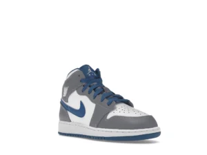 Jordan 1 Mid True Blue Cement (GS) - photo 2- Jersey4u