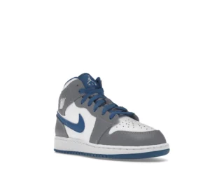 Jordan 1 Mid True Blue Cement (GS) - photo 2- Jersey4u