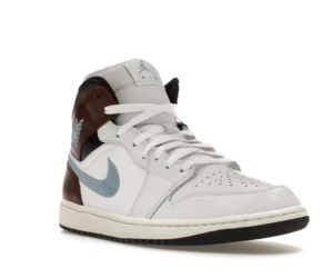 Jordan 1 Mid SE Brown Blue Grey - photo 2- Jersey4u