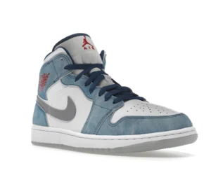 Jordan 1 Mid French Blue Fire Red - photo 2- Jersey4u