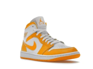 Jordan 1 Mid White University Gold (Women's) - photo 2- Jersey4u