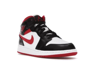 Jordan 1 Mid Gym Red Black White (GS) - photo 2- Jersey4u