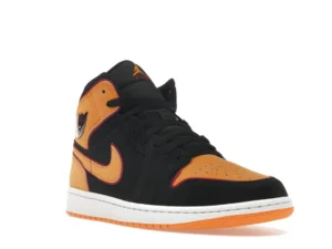 Jordan 1 Mid Fat Tongue Black Orange - photo 2- Jersey4u