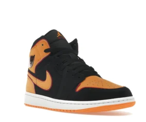 Jordan 1 Mid Fat Tongue Black Orange - photo 2- Jersey4u