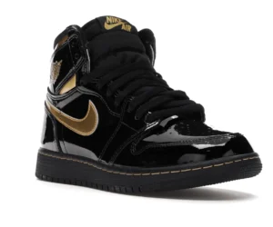 Jordan 1 Retro High Black Metallic Gold (2020) (GS) - photo 2- Jersey4u