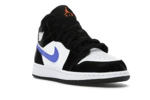 Jordan 1 Mid Black Racer Blue White (GS) - photo 2- Jersey4u