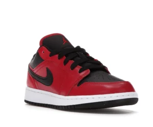 Jordan 1 Low Gym Red Black Pebbled (GS) - photo 2- Jersey4u