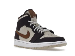 Jordan 1 Mid SE Brown Basalt Oatmeal (Women's) - photo 2- Jersey4u