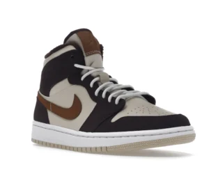 Jordan 1 Mid SE Brown Basalt Oatmeal (Women's) - photo 2- Jersey4u