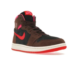 Jordan 1 High Zoom Air CMFT 2 Cacao Wow Picante Red (Women's) - photo 2- Jersey4u