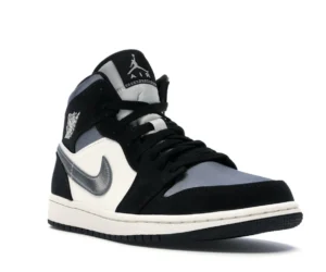 Jordan 1 Mid Satin Grey Toe - photo 2- Jersey4u