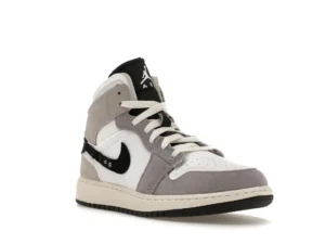 Jordan 1 Mid SE Craft White Cement Grey Black (GS) - photo 2- Jersey4u