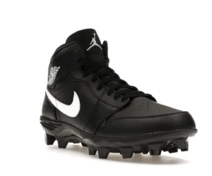 Jordan 1 Mid TD Cleat Black White - photo 2- Jersey4u