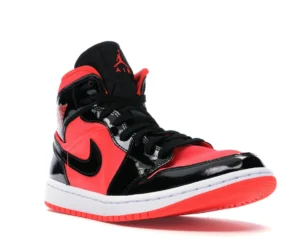 Jordan 1 Mid Hot Punch Black (Women's) - photo 2- Jersey4u