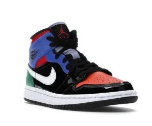 Jordan 1 Mid Multi Patent (Women's) - photo 2- Jersey4u