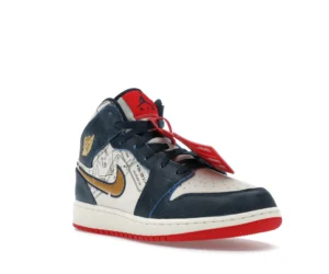 Jordan 1 Mid SE Take Flight Gold Swoosh (GS) - photo 2- Jersey4u