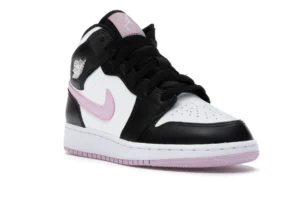 Jordan 1 Mid White Black Light Arctic Pink (GS) - photo 2- Jersey4u