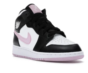 Jordan 1 Mid White Black Light Arctic Pink (GS) - photo 2- Jersey4u