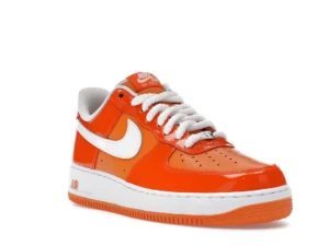 Nike Air Force 1 Low '07 Orange White Patent - photo 2- Jersey4u