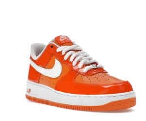 Nike Air Force 1 Low '07 Orange White Patent - photo 2- Jersey4u