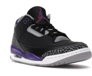 Jordan 3 Retro Black Court Purple - photo 2- Jersey4u