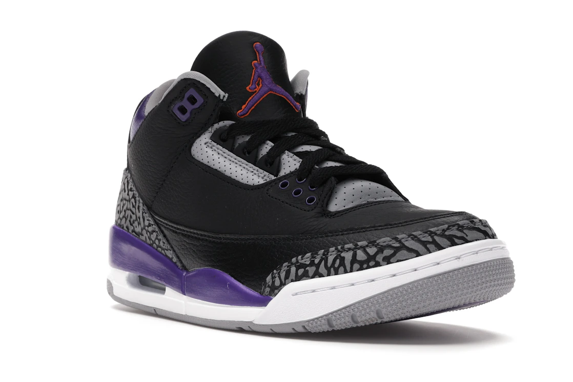 Jordan 3 Retro Black Court Purple - photo 2- Jersey4u