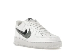 Nike Air Force 1 Low '07 Spray Paint Swoosh White Black Grey - photo 2- Jersey4u