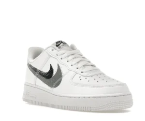 Nike Air Force 1 Low '07 Spray Paint Swoosh White Black Grey - photo 2- Jersey4u