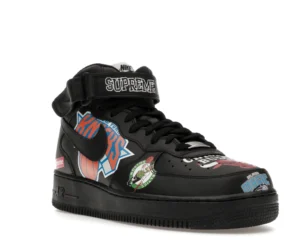 Nike Air Force 1 Mid Supreme NBA Black - photo 2- Jersey4u