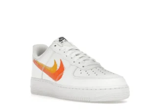 Nike Air Force 1 Low '07 Spray Paint Swoosh White Safety Orange - photo 2- Jersey4u