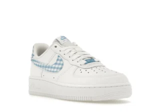 Nike Air Force 1 Low '07 Essential White University Blue Gingham - photo 2- Jersey4u