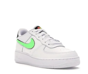 Nike Air Force 1 Low Removable Swoosh White Green Strike (GS) - photo 2- Jersey4u