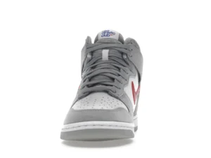 Nike Dunk High Light Smoke Grey Gym Red - photo 3- Jersey4u