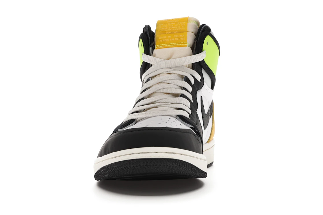 Jordan 1 Retro High White Black Volt University Gold - photo 3- Jersey4u