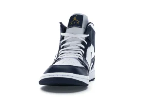 Jordan 1 Mid White Metallic Gold Obsidian - photo 3- Jersey4u