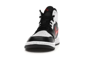 Jordan 1 Mid Black Chile Red White - photo 3- Jersey4u