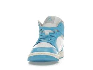 Jordan 1 Mid Dark Powder Blue White Sail Neutral Grey (Women's) - photo 3- Jersey4u