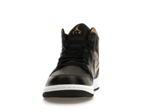 Jordan 1 Mid Black Metallic Gold - photo 3- Jersey4u