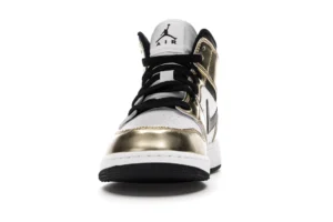 Jordan 1 Mid Metallic Gold Black White (GS) - photo 3- Jersey4u