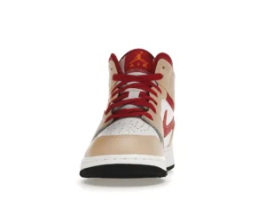 Jordan 1 Mid Light Curry Cardinal (GS) - photo 3- Jersey4u