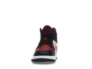 Air Jordan 1 Mid Black Fire Red (GS) - photo 3- Jersey4u