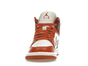 Jordan 1 Mid Dusty Peach Night Maroon (Women's) - photo 3- Jersey4u