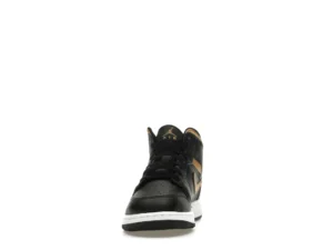 Jordan 1 Mid Black Metallic Gold Swoosh (GS) - photo 3- Jersey4u