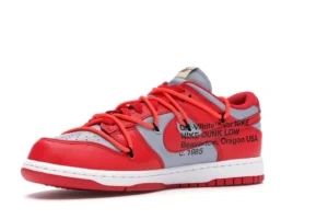 Nike Dunk Low Off-White University Red - photo 4- Jersey4u