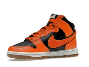 Nike Dunk High Retro Chenille Swoosh Safety Orange - photo 4- Jersey4u